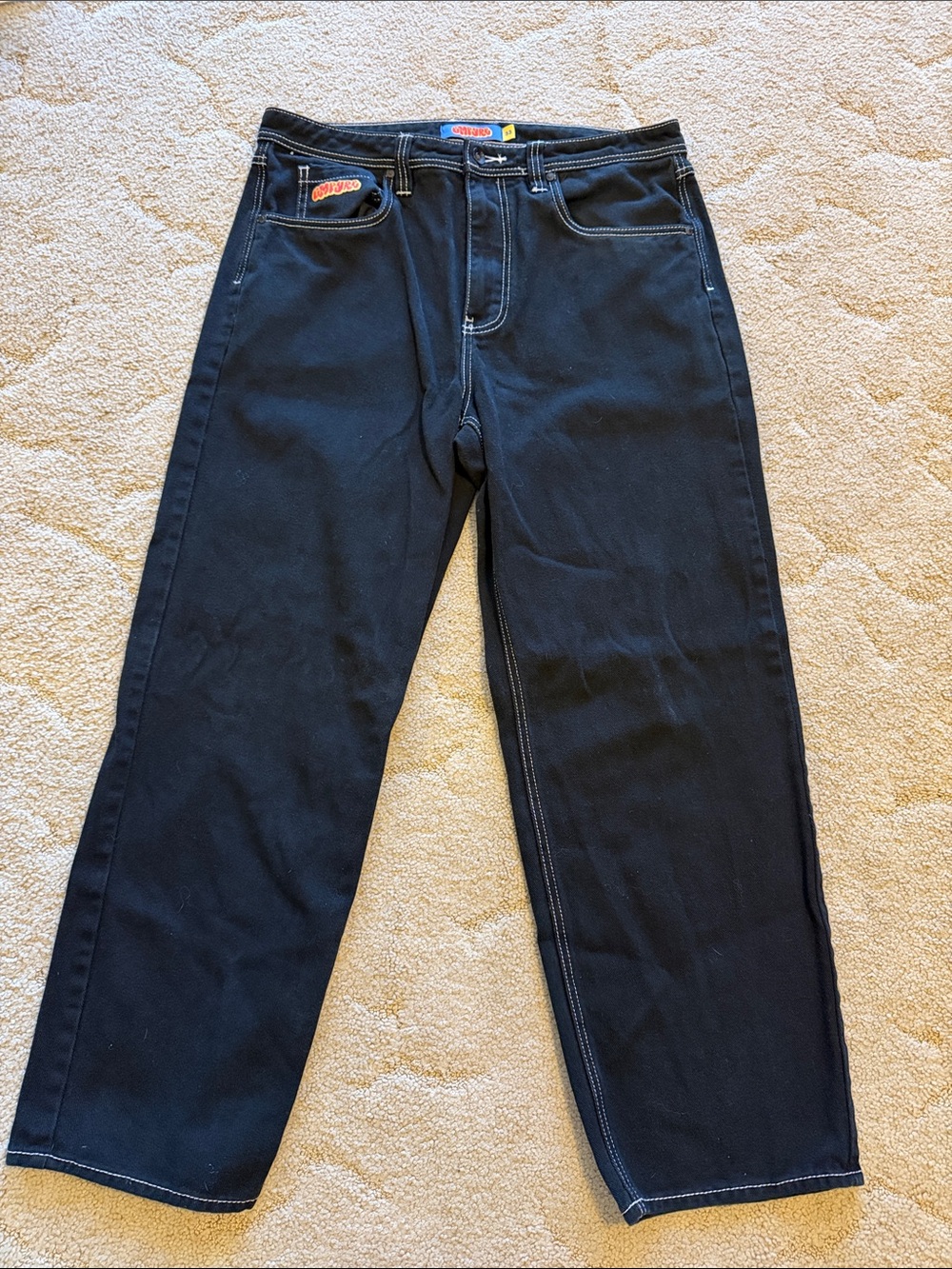 Empyre Men's Black Relaxed-Fit Jeans